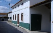 Casa do Fundo Azul Esverdeado